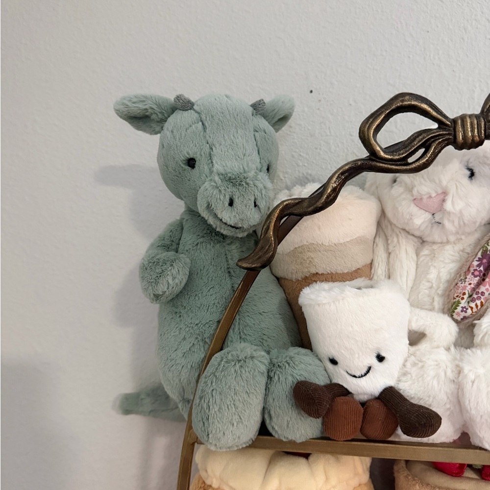 Jellycat Bashful Dragon Plush in Soft Green